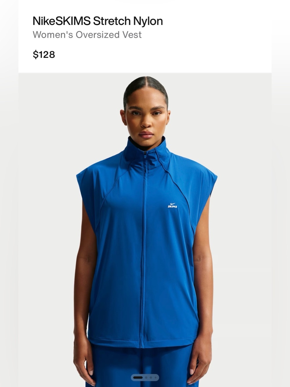 NEW NikeSKIMS Stretch Nylon Women's Oversized Vest